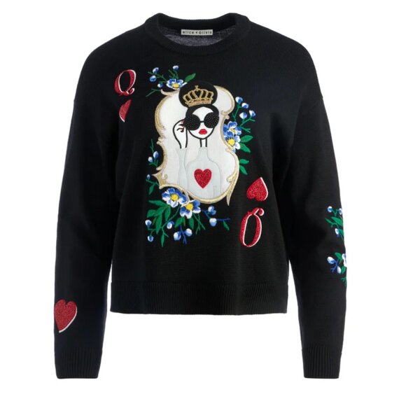 Alice + Olivia | Gleeson Embellished Pullover - Picture 1 of 12